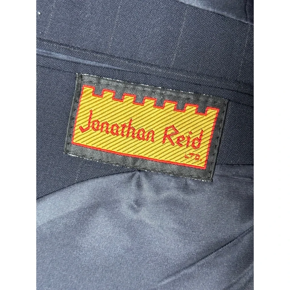 Jonathan Reid Finchley Fifth Avenue Navy Pinstripe‎ Blazer Mens 46R Vintage